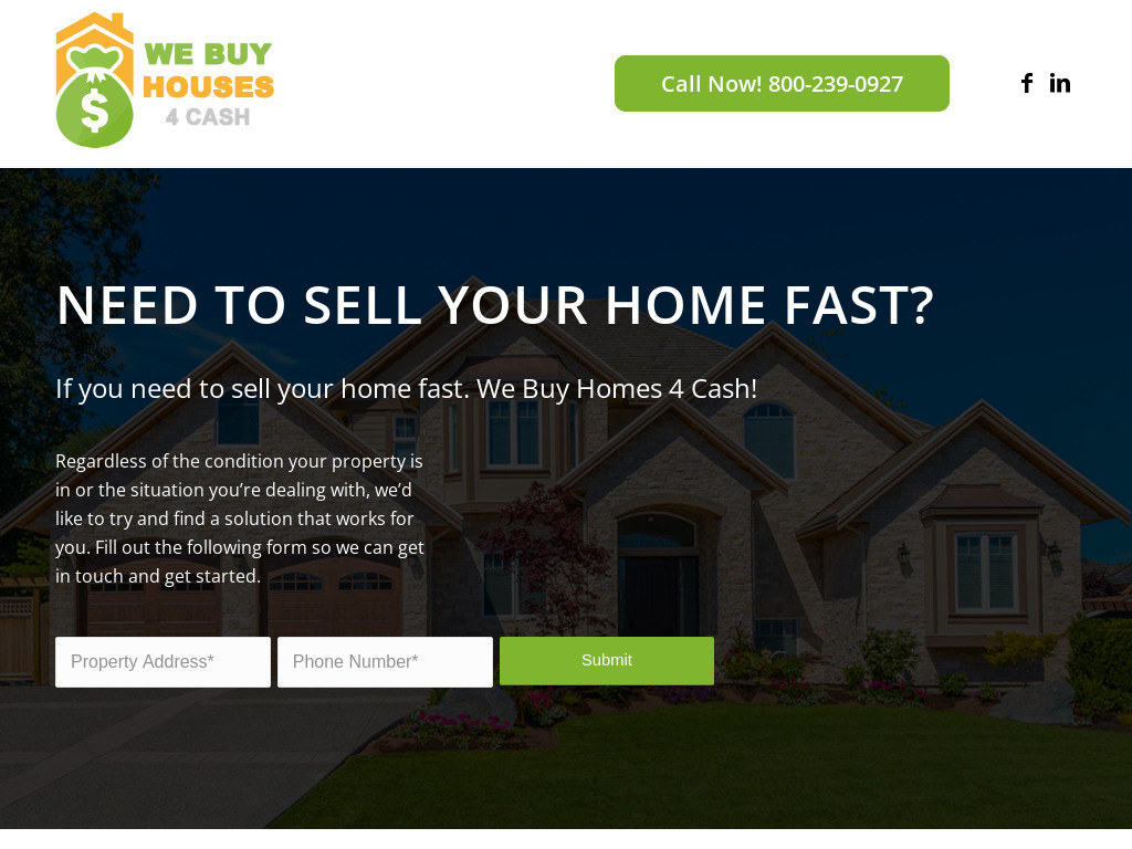 We Buy Houses 4 Cash Website Design by Doug Walker